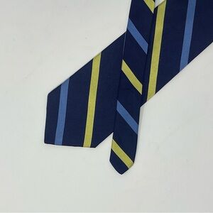 Brooks Brothers Makers Silk Tie Blue Green Stripe 4x57